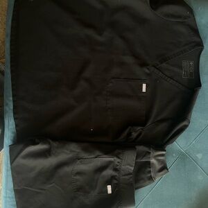 Figs Black Scrub Set black used